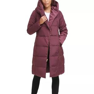 Cole Haan Asymmetrical Down Winter Puffer Coat